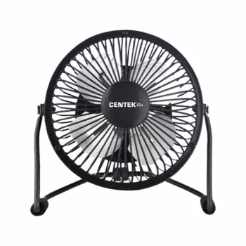 Вентилятор настольный осевой CENTEK CT-5040 2.5 Вт, скоростей: 1, лопасти 10.4 см, черный (CT-5040) 1 шт