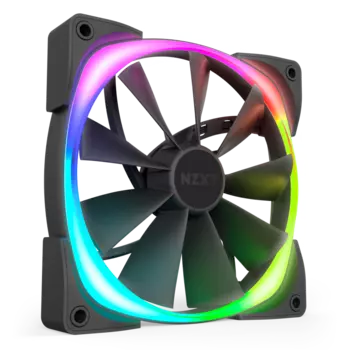 Вентилятор NZXT AER RGB 2, 140мм, 1500rpm, 33 дБ, 4-pin PWM, 1шт, RGB (HF-28140-B1)