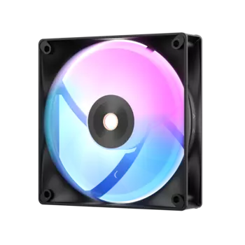 Вентилятор Ocypus Delta F12 BK ARGB, 120 мм, 2000rpm, 29 дБ, 4-pin PWM + 3-pin 5V ARGB, 1шт, черный, ARGB подсветка (Delta-F12-BK ARGB)