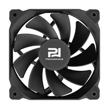 Вентилятор PentaWave PF-K12BS-R PWM / Reverse Blade, 120 мм, 1700rpm, 29.6 дБ, 4-pin, 1шт, черный (PF_K12BS_R_PWM)