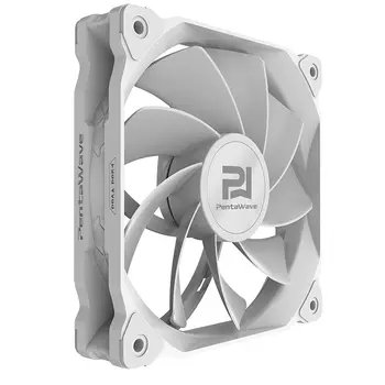 Вентилятор PentaWave PF-K12WS-R PWM / REVERSE BLADE, 120 мм, 1700rpm, 29.6 дБ, 4-pin, 1шт, белый (PF_K12WS_R_PWM)
