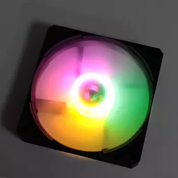 Вентилятор TESLA RGB120 LB, 120 мм, 1200rpm, 21 дБ, 3-pin+4-pin Molex, 1шт, черный, FRGB подсветка (TSL-120-LB)
