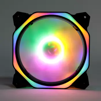 Вентилятор TESLA RGB120 RB, 120 мм, 1200rpm, 21 дБ, 3-pin+4-pin Molex, 1шт, черный, FRGB подсветка (TSL-120-RB)