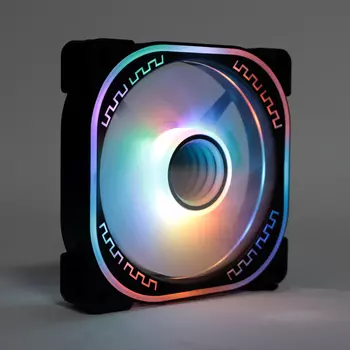 Вентилятор TESLA RGB120 XB, 120 мм, 1200rpm, 21 дБ, 4-pin Molex, 1шт, черный, RGB подсветка (TSL-120-XB)