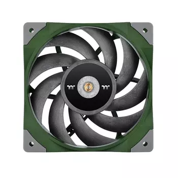 Вентилятор Thermaltake TOUGHFAN 12 Racing Green High Static Pressure Radiator Fan, 120 мм, 2000rpm, 22.3 дБ, 4-pin PWM, 1шт (CL-F117-PL12RG-A)