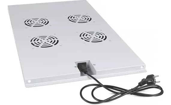 Вентиляторный модуль Cabeus TRAY-100, вентиляторов: 4, серый (TRAY-100)