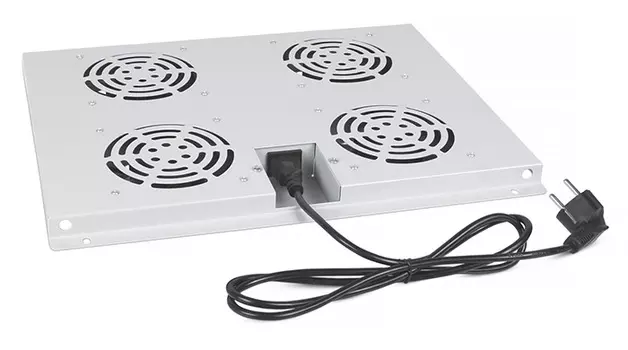 Вентиляторный модуль Cabeus TRAY-60, вентиляторов: 4, серый (TRAY-60)