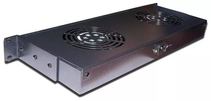 Блок вентиляторов TWT CBB-FANB2-6, вентиляторов: 2, глубина 600 мм, черный (TWT-CBB-FANB2-6)