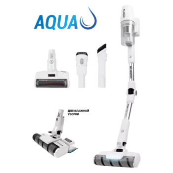 Вертикальный пылесос polaris PVCS 4050 CyclonicPRO, 500 Вт, питание от аккумулятора, белый (PVCS4050)