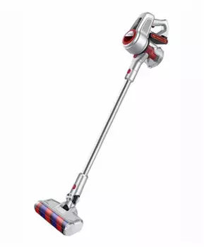 Вертикальный пылесос Sharp ECSB72RS, 120 Вт, питание от аккумулятора, серебристый/красный (ECSB72RS)