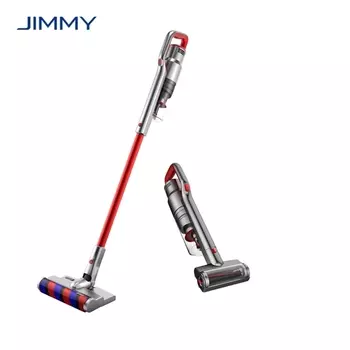 Вертикальный пылесос Xiaomi Jimmy JV65 500Вт, питание от аккумулятора, серый/красный (JV65)