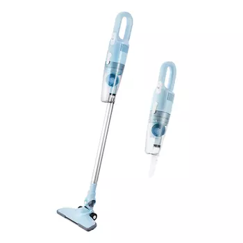 Вертикальный/ручной пылесос Kitfort КТ-586-2, 600 Вт, белый/голубой (КТ-586-2)