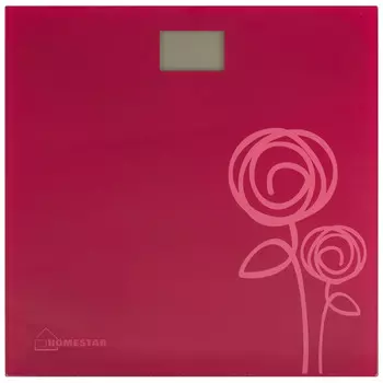 Весы HomeStar HS-6001C, до 180 кг, красный (002958)