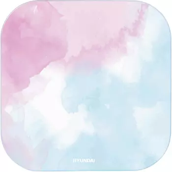 Весы HYUNDAI H-BS03961, до 180 кг, розовый/голубой (H-BS03961)