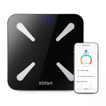 Весы Kitfort КТ-848, до 180 кг, диагностические, черный (КТ-848)