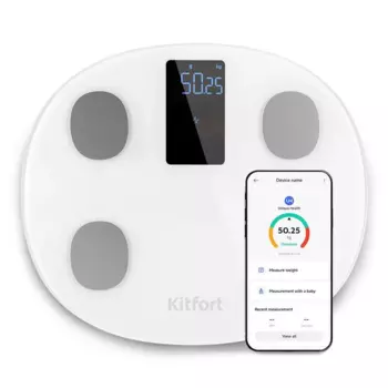 Весы Kitfort КТ-849, до 180 кг, диагностические, белый (КТ-849)