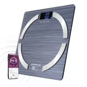 Весы Polaris PWS 1886 IQ Home, до 180 кг, диагностические, синий (017890)