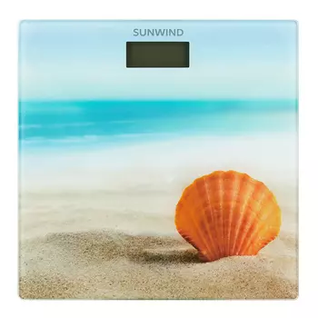 Весы Sunwind SSB054, 180кг, рисунок-пляж