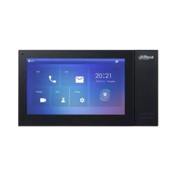 Видеодомофон DAHUA VTH2421FB, 7" 1024x600, черный (DH-VTH2421FB)