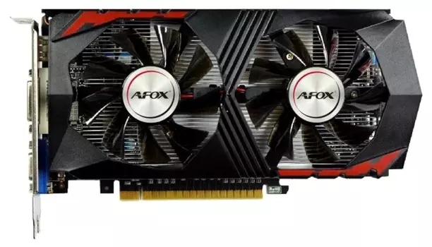 Видеокарта AFOX NVIDIA GeForce GTX 750 Ti, 2Gb DDR5, 128 бит, PCI-E, VGA, DVI, HDMI, Retail (AF750TI -2048D5H5 -V2)