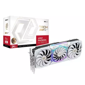 Видеокарта ASRock AMD Radeon RX 7900 XTX Taichi White OC, 24Gb GDDR6, 384 бит, PCI-E, HDMI, 3DP, Retail (RX7900XTX TCW 24GO)