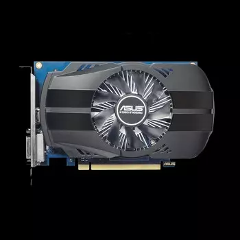 Видеокарта ASUS NVIDIA GeForce GT 1030, 2Gb GDDR5, 64 бит, PCI-E, DVI, HDMI, Retail (PH-GT1030-O2G)