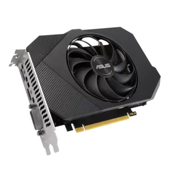 Видеокарта ASUS NVIDIA GeForce RTX 3050, 8Gb GDDR6, 128 бит, PCI-E, DVI, HDMI, DP, Retail (PH-RTX3050-8G-V2)