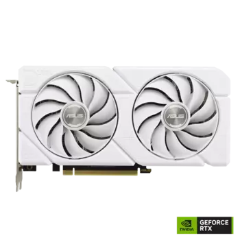 Видеокарта ASUS NVIDIA GeForce RTX 4070 Super EVO OC, 12Gb GDDR6X, 192 бит, PCI-E, HDMI, 3DP, Retail (DUAL-RTX4070S-O12G-EVO-WHITE)
