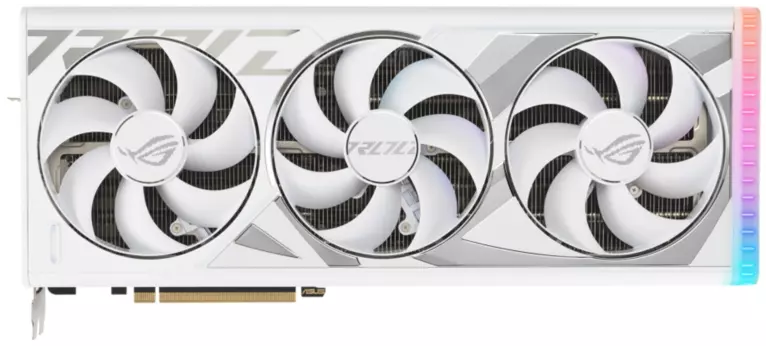Видеокарта ASUS NVIDIA GeForce RTX 4080 ROG STRIX OC White Edition, 16Gb DDR6X, 256 бит, PCI-E, 2HDMI, 3DP, Retail (90YV0IC3-M0NA00)