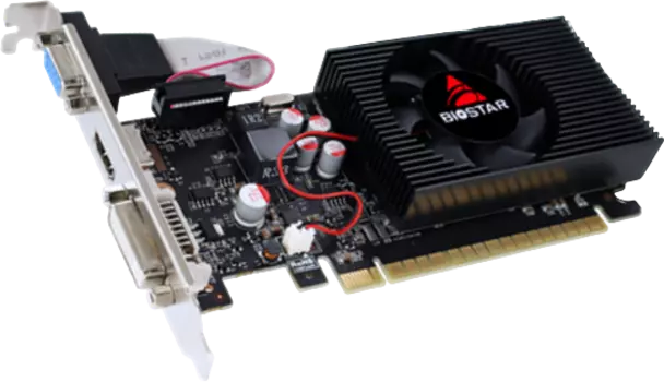 Видеокарта BIOSTAR NVIDIA GeForce GT 730 D3 LP, 4Gb DDR3, 128 бит, PCI-E, DVI, HDMI, Retail (VN7313TH41)