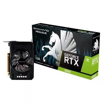 Видеокарта GAINWARD NVIDIA GeForce RTX 3050 PEGASUS, 6Gb DDR6, 96 бит, PCI-E, 1, HDMI, DP, Retail (NE63050018JE-1070E)