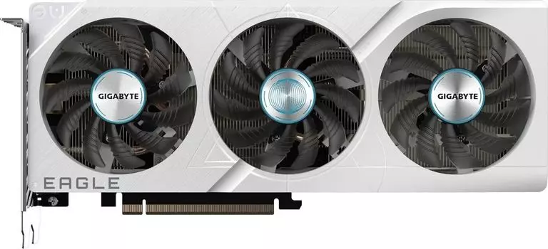 Видеокарта GIGABYTE GeForce RTX 4060TI EAGLE OC ICE, 8Gb DDR6, 128 бит, PCI-E, 2HDMI, 2DP, Retail (GV-N406TEAGLEOC ICE-8GD)