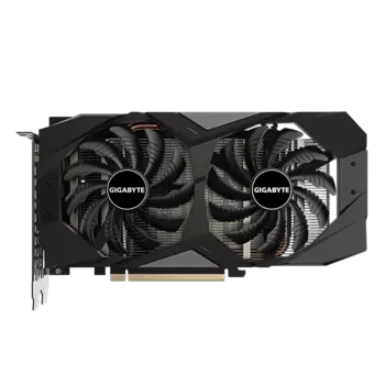 Видеокарта GIGABYTE NVIDIA GeForce GTX 1650 D6 WINDFORCE OC 4G, 4Gb DDR6, 128 бит, PCI-E, DVI, HDMI, DP, Retail (GV-N1656WF2OC-4GD 3.0)