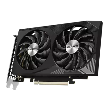 Видеокарта GIGABYTE NVIDIA GeForce RTX 3050 WindForce, 8Gb GDDR6, 128 бит, PCI-E, 2HDMI, 2DP, Retail (GV-N3050WF2OCV2-8GD)