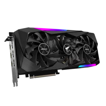 Видеокарта GIGABYTE NVIDIA GeForce RTX 3070 AORUS Master 8G, 8Gb DDR6, 256bit, PCI-E, 3HDMI, 3DP, Retail (GV-N3070AORUS M-8GD 2.0 LHR)