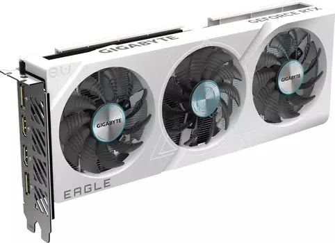 Видеокарта GIGABYTE NVIDIA GeForce RTX 4060 EAGLE OC ICE, 8Gb GDDR6, 128 бит, PCI-E, 2HDMI, 2DP, Retail (GV-N4060EAGLEOC ICE-8GD)
