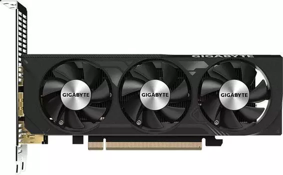 Видеокарта GIGABYTE NVIDIA GeForce RTX 4060 OC Low Profile, 8Gb GDDR6, 128 бит, PCI-E, 2HDMI, 2DP, Retail (GV-N4060OC-8GL)