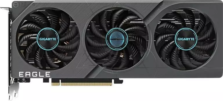 Видеокарта GIGABYTE NVIDIA GeForce RTX 4060Ti EAGLE 8G, 8Gb GDDR6, 128 бит, PCI-E, 2HDMI, 2DP, Retail (GV-N406TEAGLE-8GD)