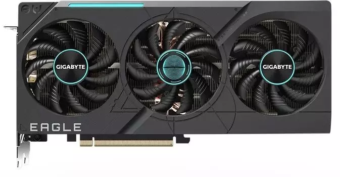 Видеокарта GIGABYTE NVIDIA GeForce RTX 4070Ti SUPER EAGLE, 16Gb GDDR6X, 256 бит, PCI-E, HDMI, 3DP, Retail (GV-N407TSEAGLE-16GD)