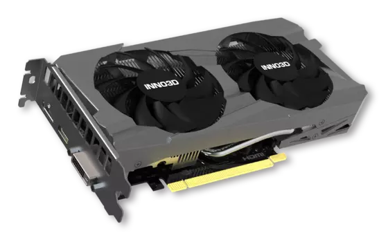 Видеокарта Inno3D NVIDIA GeForce RTX 3050 Twin X2, 8Gb GDDR6, 128 бит, PCI-E, DVI, HDMI, DP, Retail (N30502-08D6-1711VA41)