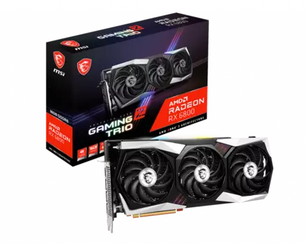 Видеокарта MSI AMD Radeon RX 6800 GAMING Z TRIO 16G, 16Gb DDR6, 256 бит, PCI-E, HDMI, 3DP, Retail (RX 6800 GAMING Z TRIO 16G)