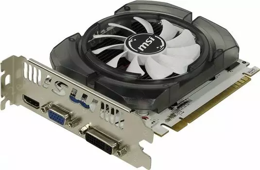 Видеокарта MSI NVIDIA GeForce GT 730, 4Gb DDR3, 128 бит, PCI-E, VGA, HDMI, DVI Retail (N730-4GD3V2)