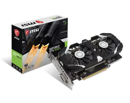 Видеокарта MSI NVIDIA GeForce GTX 1050ti 4GT OCV1, 4Gb DDR5, 128 бит, PCI-E, DVI, HDMI, DP, Retail (GTX 1050 Ti 4GT OCV1)