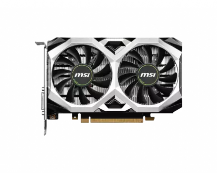Видеокарта MSI NVIDIA GeForce GTX 1630 VENTUS XS OC, 4Gb DDR6, 64 бит, PCI-E, DVI, HDMI, DP, Retail (602-V809-2669S)