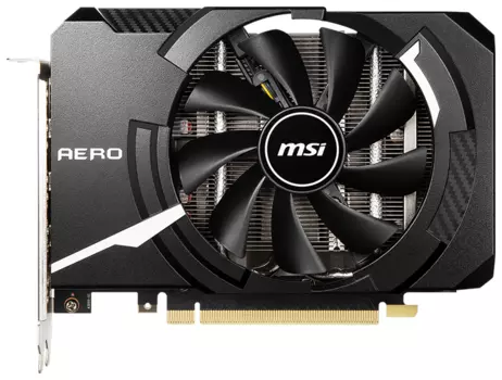 Видеокарта MSI NVIDIA GeForce RTX 3050 Aero ITX, 8Gb DDR6, 128 бит, PCI-E, HDMI, 3DP, Retail (RTX 3050 AERO ITX 8G OC)