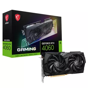 Видеокарта MSI NVIDIA GeForce RTX 4060 Gaming 8G, 8Gb GDDR6, 128 бит, PCI-E, HDMI, 3DP, Retail (RTX 4060 GAMING 8G)