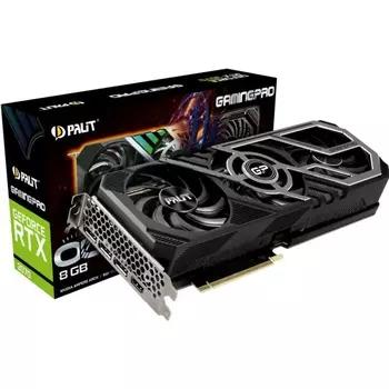 Видеокарта Palit NVIDIA GeForce RTX 3070 GamingPro OC V1, 8Gb DDR6, 256 бит, PCI-E, HDMI, 3DP, Retail (NE63070S19P2-1041A-V1)