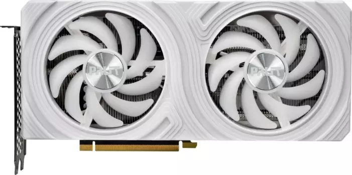 Видеокарта Palit NVIDIA GeForce RTX 4060Ti DUAL-RTX4060TI-O8G-WHITE, 8Gb GDDR6, 128 бит, PCI-E, HDMI, 3DP, Retail (NE6406T019P1-1048L)