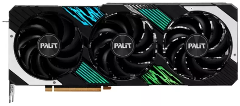 Видеокарта Palit NVIDIA GeForce RTX 4080 GamingPro, 16Gb DDR6X, 256 бит, PCI-E, HDMI, 3DP, Retail (NED4080019T2-1032A)