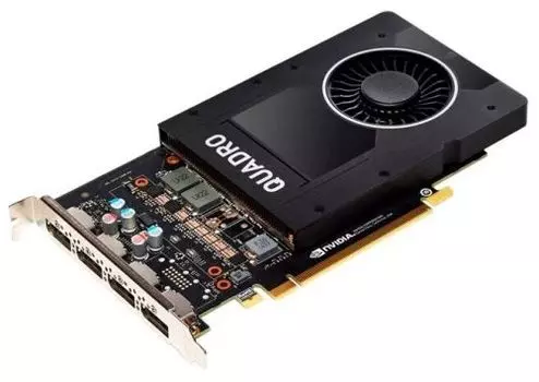 Видеокарта PNY NVIDIA Quadro P2200, 5Gb DDR5X, 128 бит, PCI-E, 4DP, Retail (VCQP2200-SB)